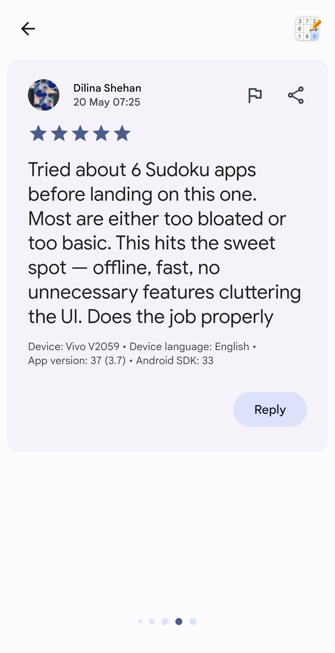 Play Store review screenshot 10